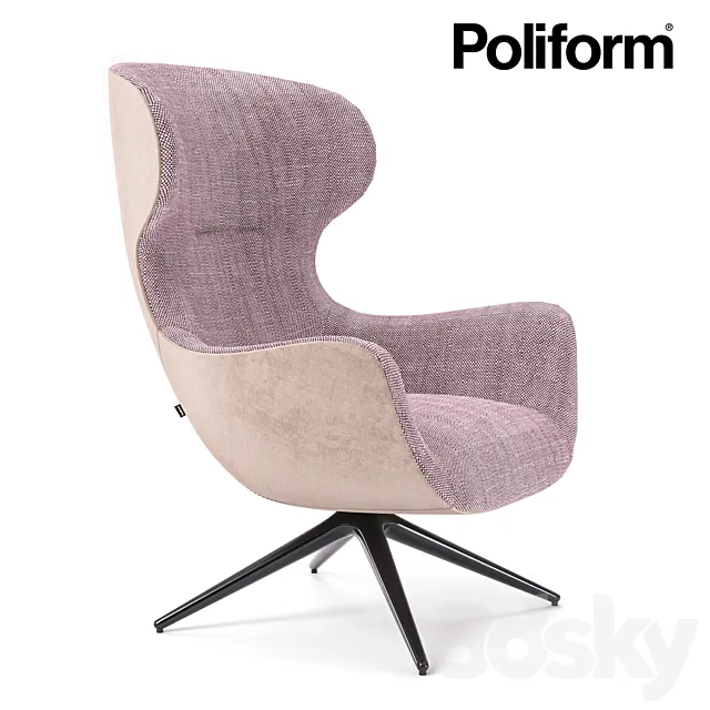 Poliform Mad Joker armchair 3DS Max Model