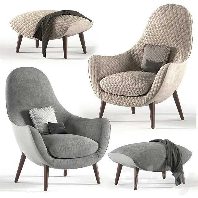 Poliform mad king 3DS Max Model