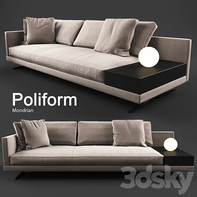 Poliform Mondrian Sofa 3DSMax File
