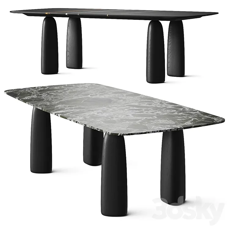 Poliform Monolith Dining Table 3DS Max