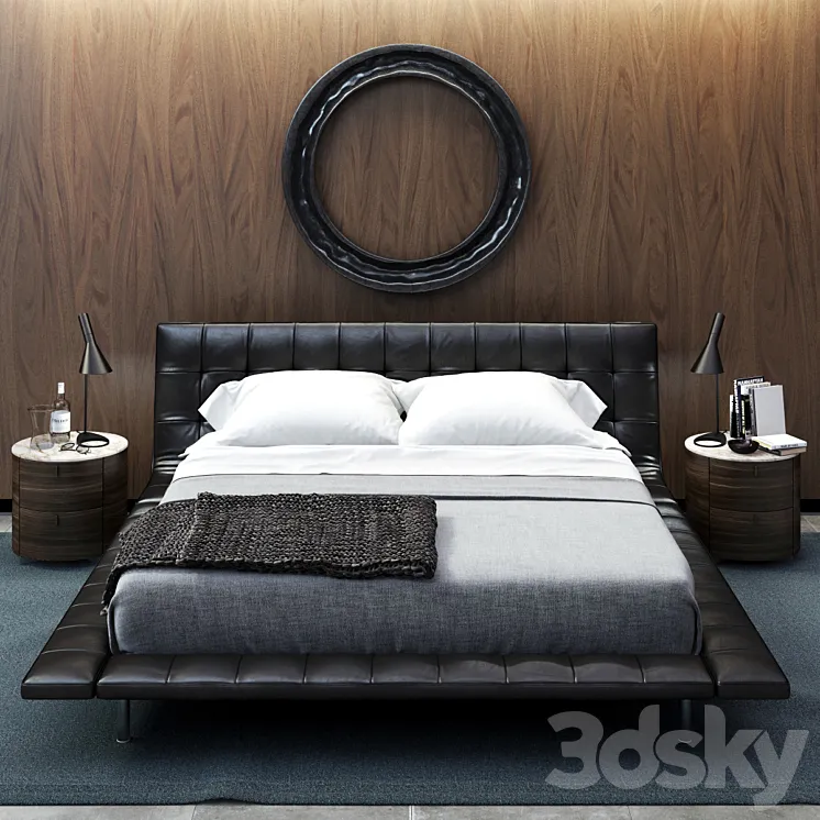 POLIFORM ONDA BED 3DS Max