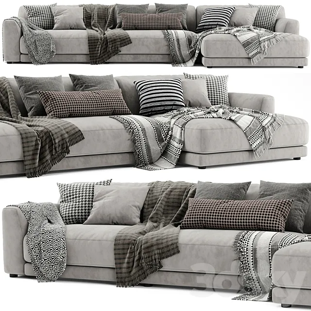 Poliform Paris Seoul Chaise Longue Sofa 3DSMax File