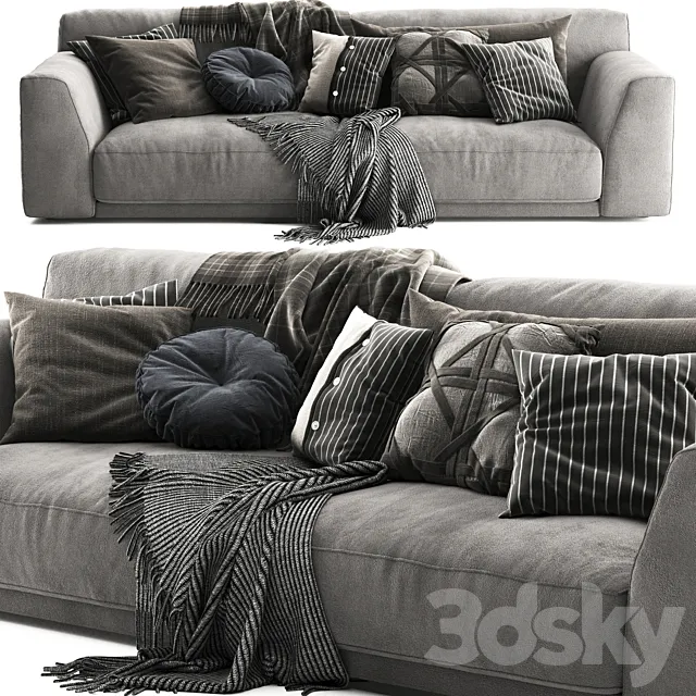 Poliform Paris Seoul Scandinavian Set 3DS Max Model