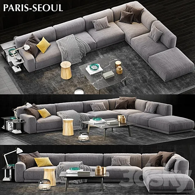Poliform Paris Seoul Sofa 2 3DSMax File