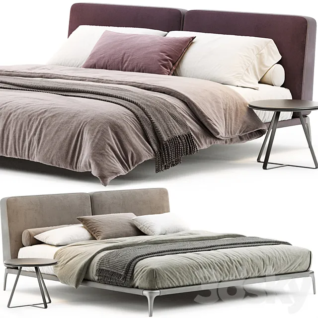 Poliform Park Uno Bed 3ds Max