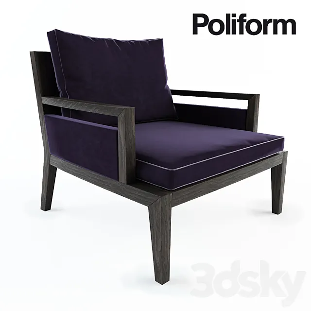 Poliform poltrone soori highline 3ds Max