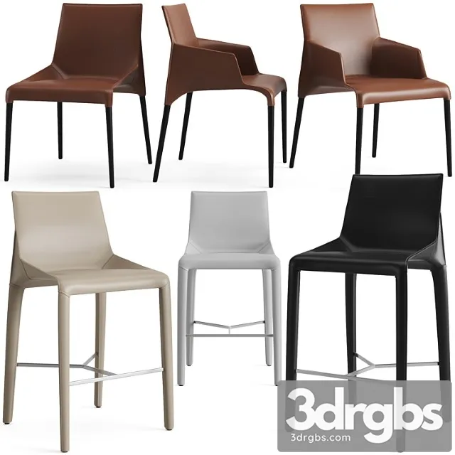 Poliform seattle dining chair and bar stool