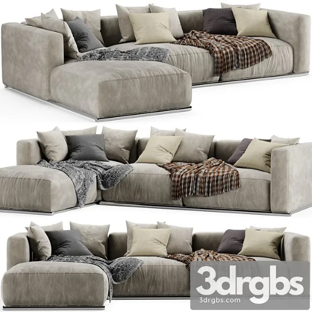 Poliform shangai chaise sofa