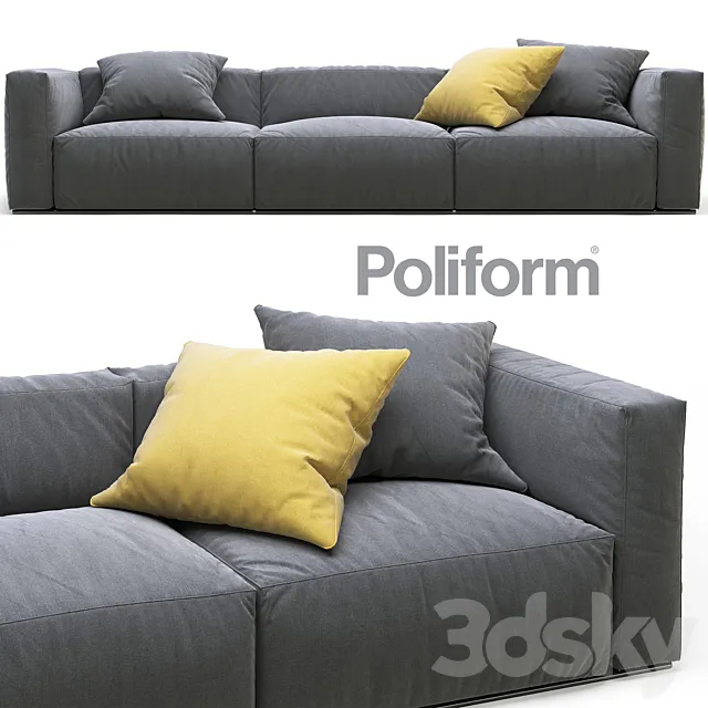Poliform Shangai sofa 3DSMax File
