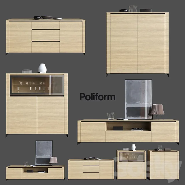 POLIFORM SIDEBOARDS FEBE 3DS Max Model