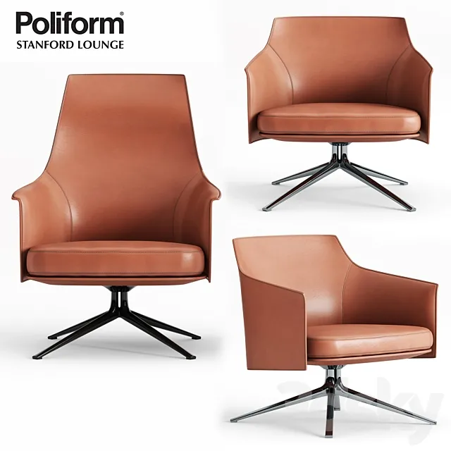 Poliform Stanford Armchair and Lounge 3DSMax File