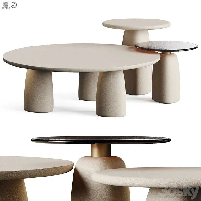 Poliform STRATA 2023.2 Coffee Table 3dsMax Model