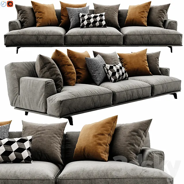 Poliform Tribeca 3 3ds Max