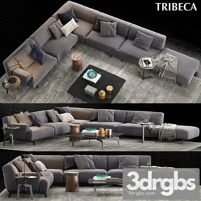 Poliform tribeca sofa 2 2 3dsmax Download