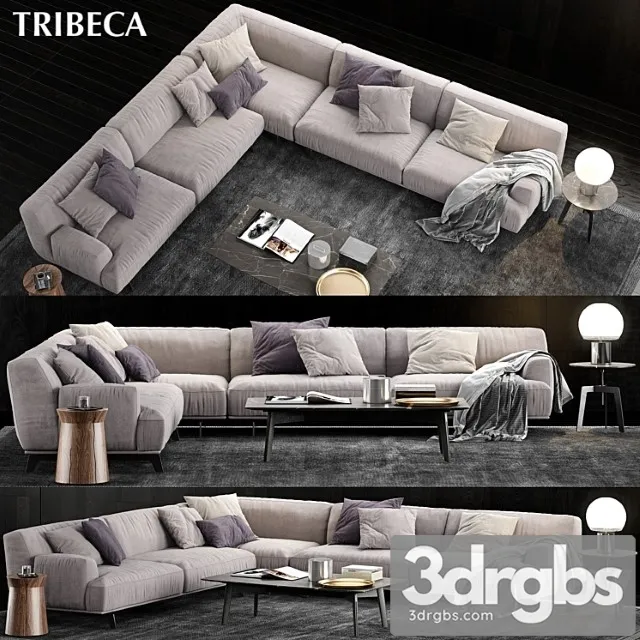 Poliform tribeca sofa 3 2 3dsmax Download