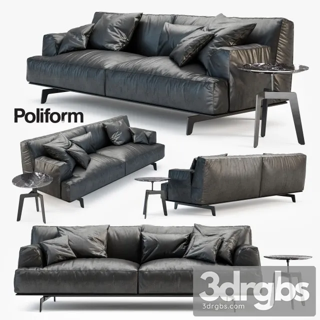 Poliform Tribeca Sofa Set 3dsmax Download