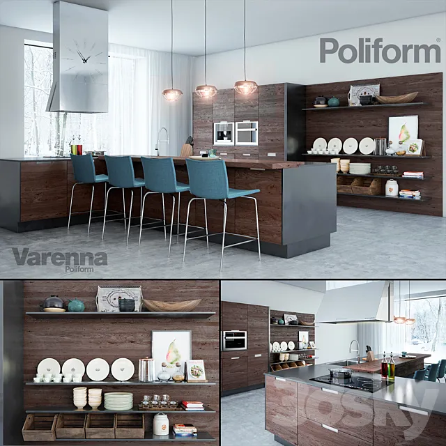 Poliform Varenna kitchen 3DSMax File