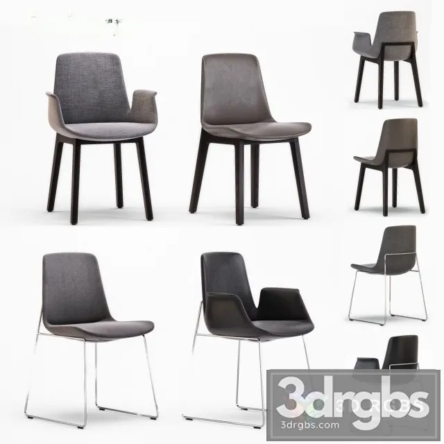 Poliform Ventura Chair Set 3dsmax Download