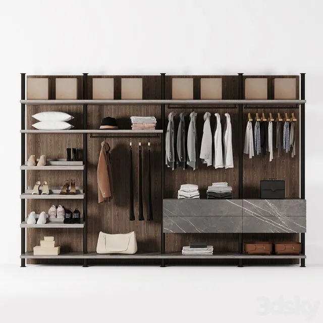 Poliform wardrobe (modern style) 3dsMax Model