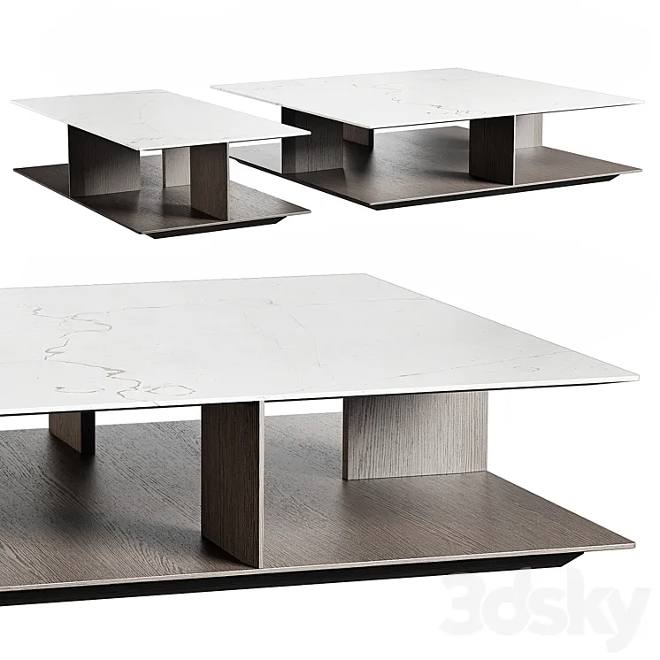 Poliform WESTSIDE coffee tables 3DS Max