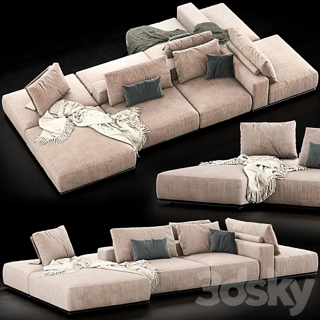 Poliform Westside Sofa 3ds Max