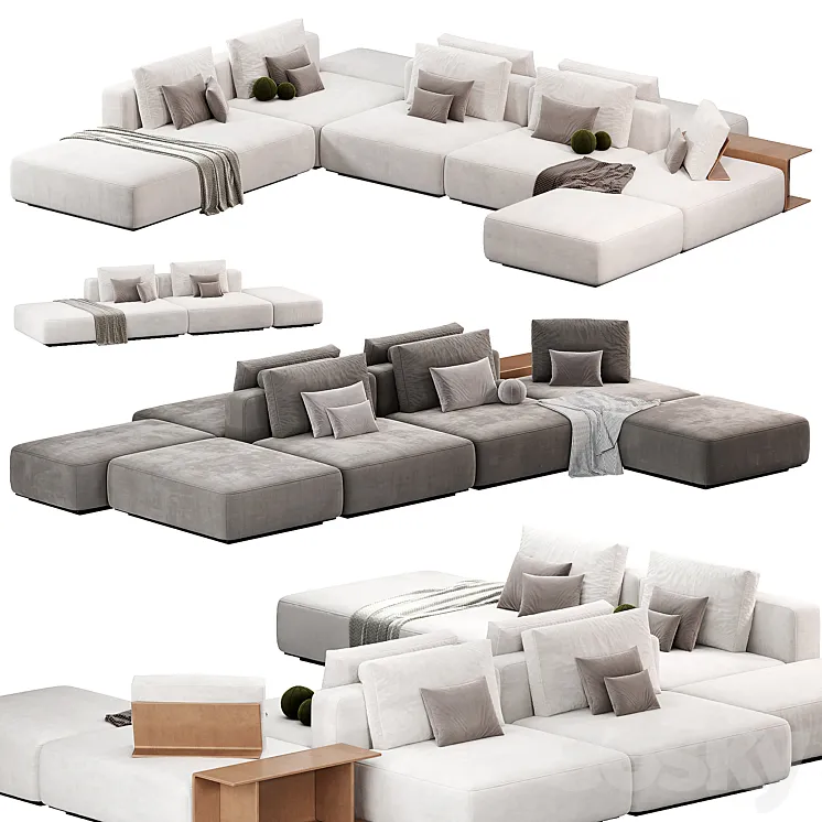 Poliform Westside Sofa sofas 3DS Max Model