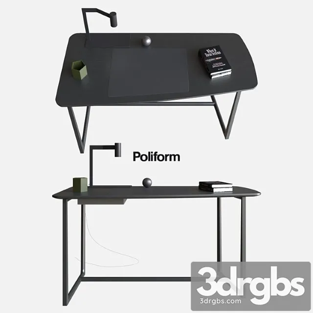 Poliform writing desks concorde 2 3dsmax Download