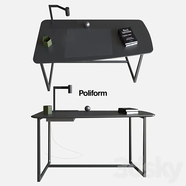 POLIFORM WRITING DESKS CONCORDE 3DS Max Model