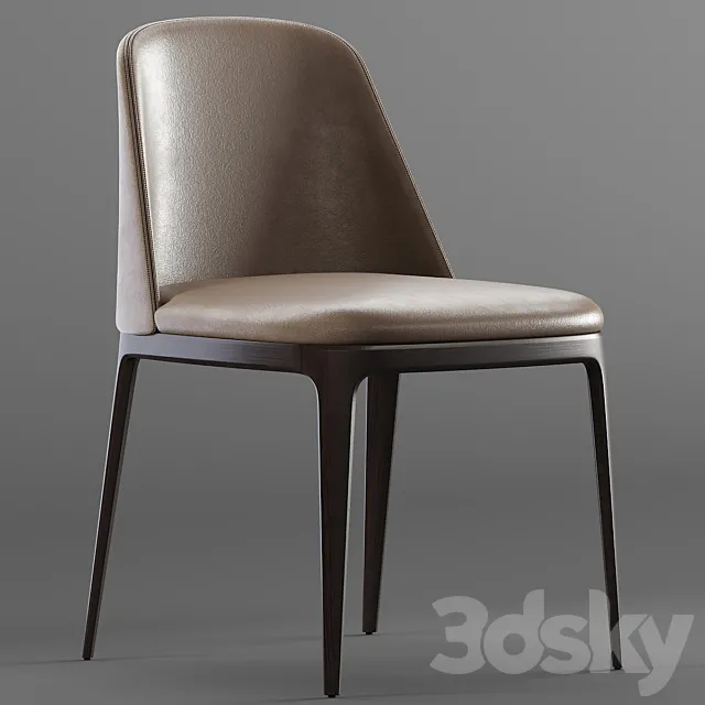 Poliform_Grace_Leather Chair 3ds Max