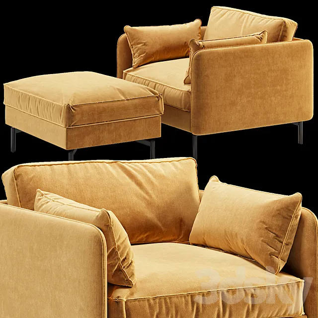 Pols potten fauteuil ppno.2 armchair 3DS Max Model