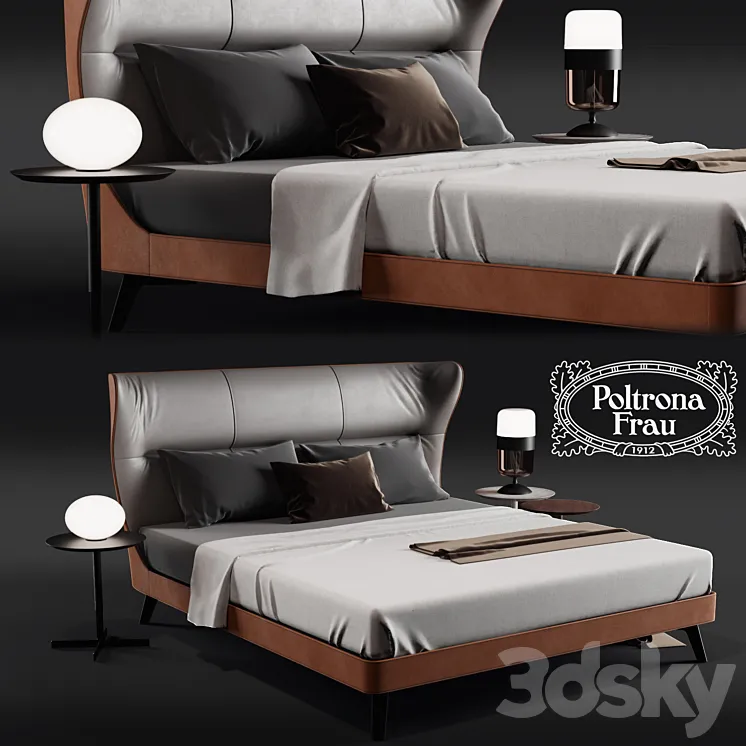 Poltorna Frau MAMY BLUE BED 3DS Max