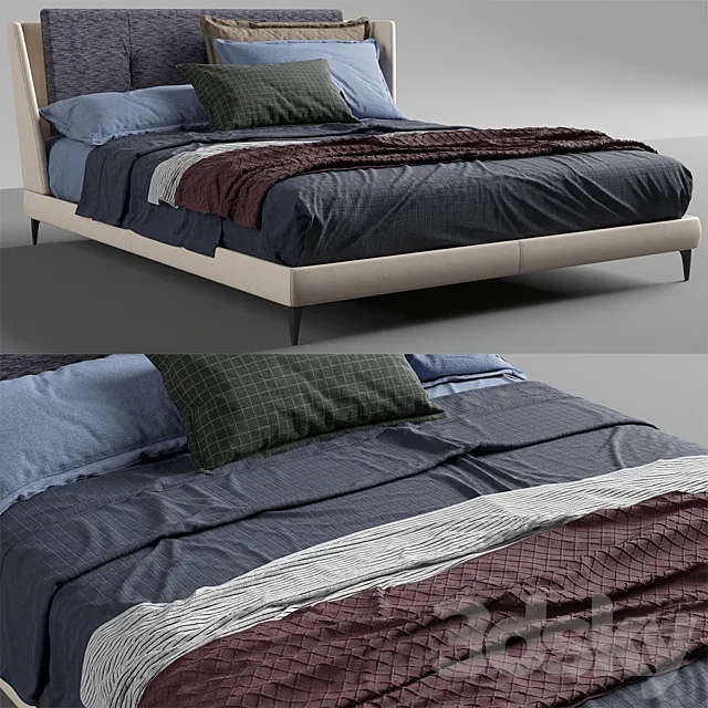 poltrona frau _ bretagne bed 3DSMax File