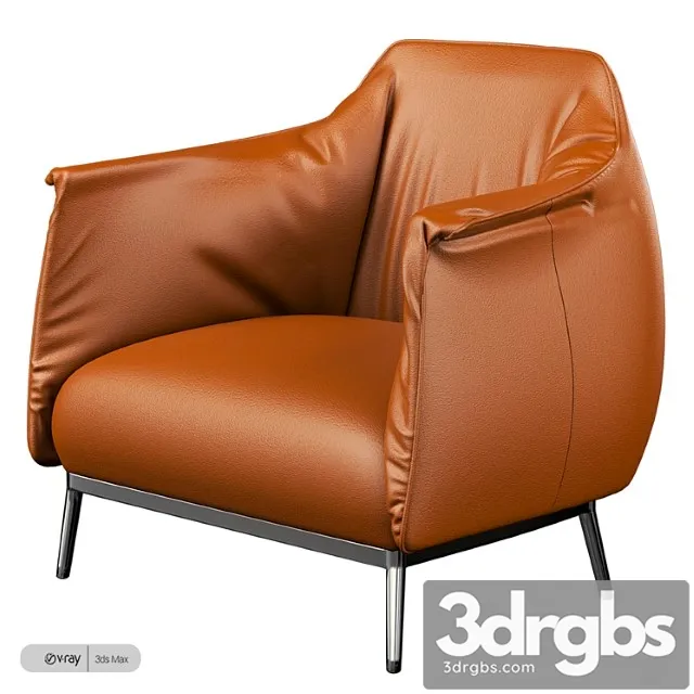 Poltrona frau archibald armchair 2 3dsmax Download
