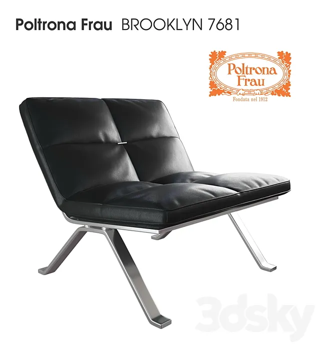 Poltrona Frau -BROOKLYN 7681 3ds Max