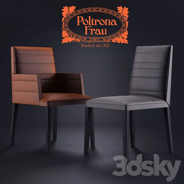 Poltrona Frau Louise Armchair _ Chair 3ds Max