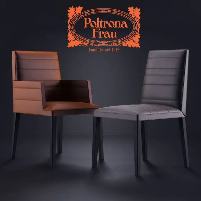 Poltrona Frau Louise Armchair Chair 3dsMax Model