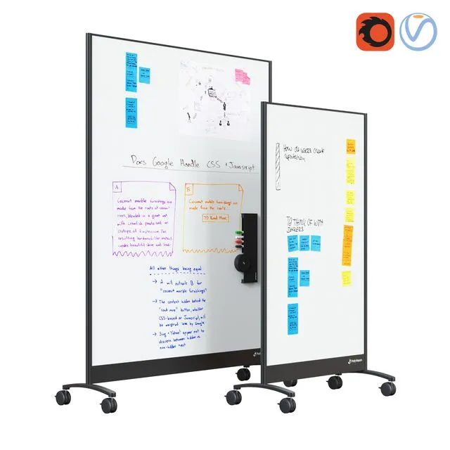 PolyVision WhiteBoard Mobile 3dsMax Model