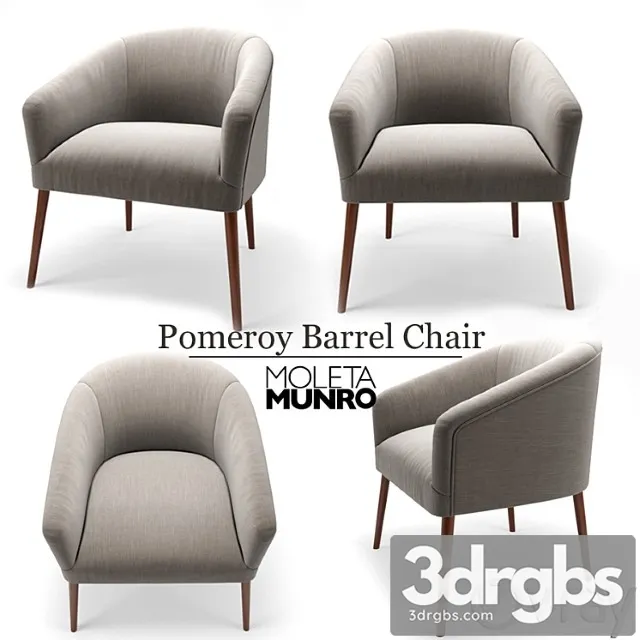 Pomeroy barrel chair 3dsmax Download