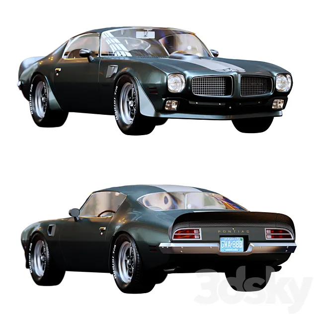 Pontiac Firebird Trans Am 1970 3ds Max