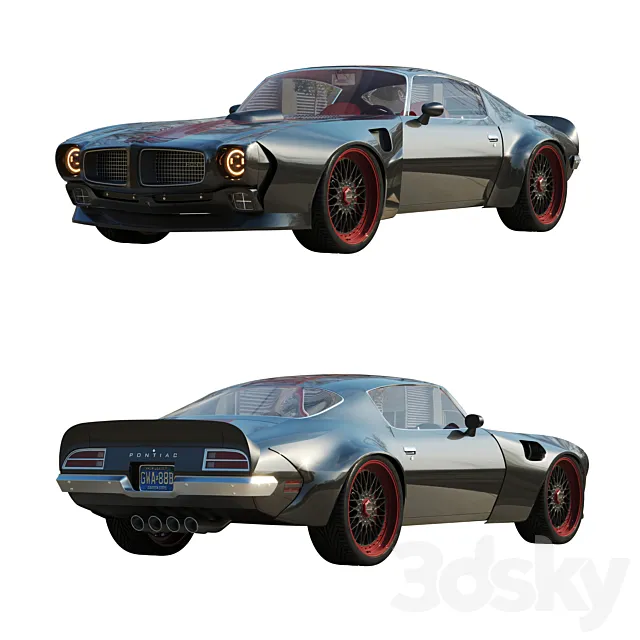 Pontiac Firebird Trans Am 1970 Tuning Edition 3ds Max