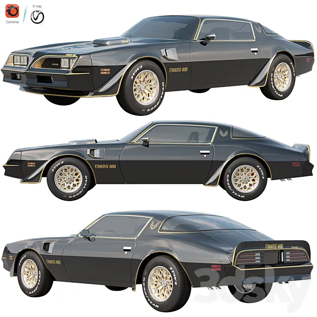 Pontiac Firebird Trans Am 1977 3ds Max