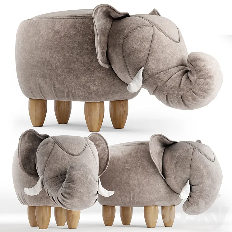 Poof elephant 3DS Max