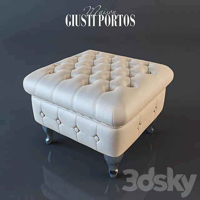 Poof Giusti Portos REGINA POUFF 2 3DS Max Model