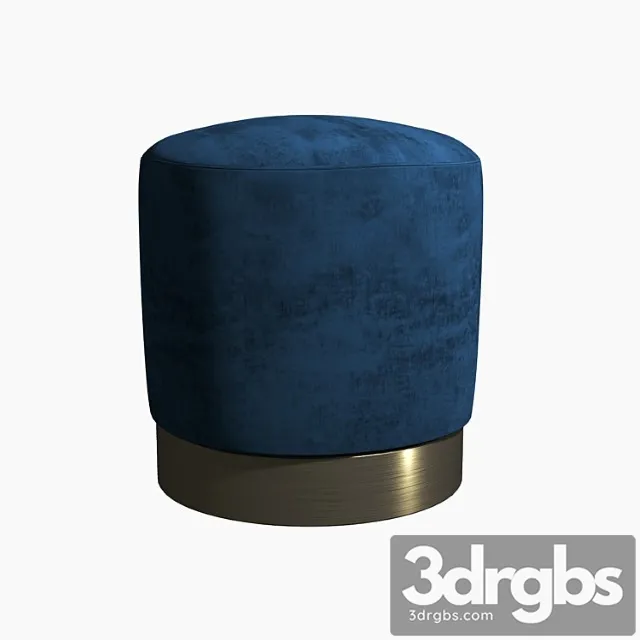 Poof osman blue velor 46 cm 2 3dsmax Download