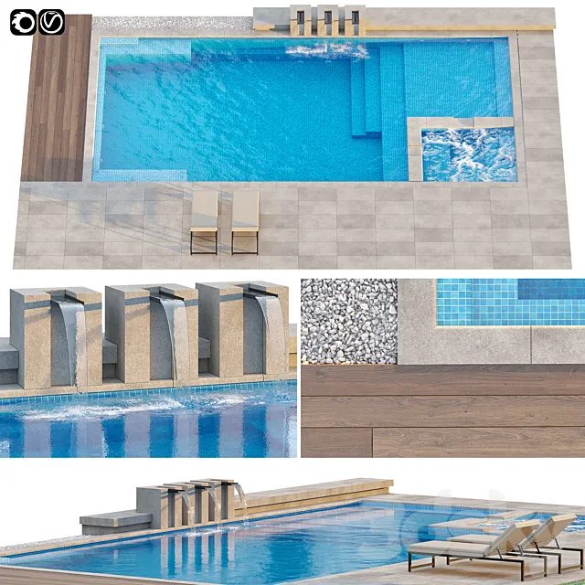 Pool 01 3DS Max Model