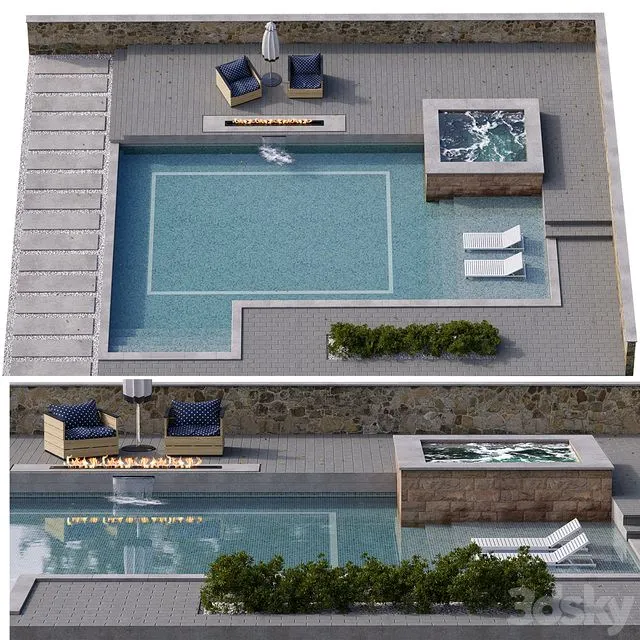 Pool 16 3dsMax Model