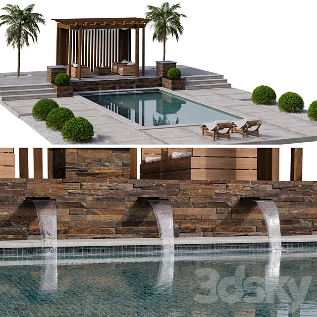 Pool 18 3DS Max Model