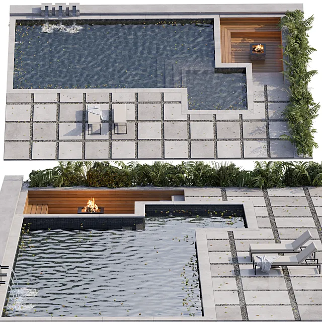 Pool 40 3DS Max Model