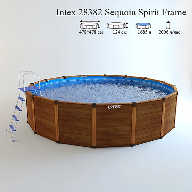 Pool frame Intex Sequoia Spirit Frame 28382 3DS Max Model