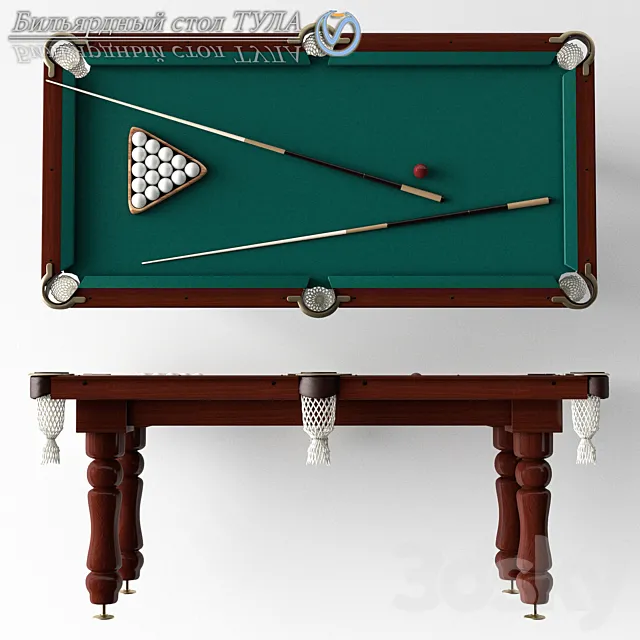 Pool table 7futov 3DS Max Model